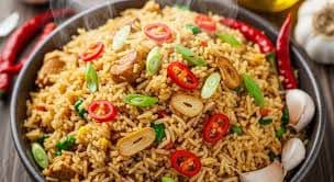 Chilli Garlic Chicken Fried Rice