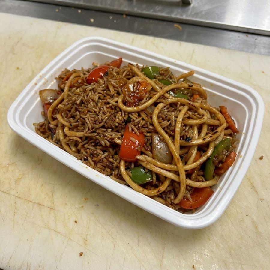 Triple Szechuan Veggie Fried Rice