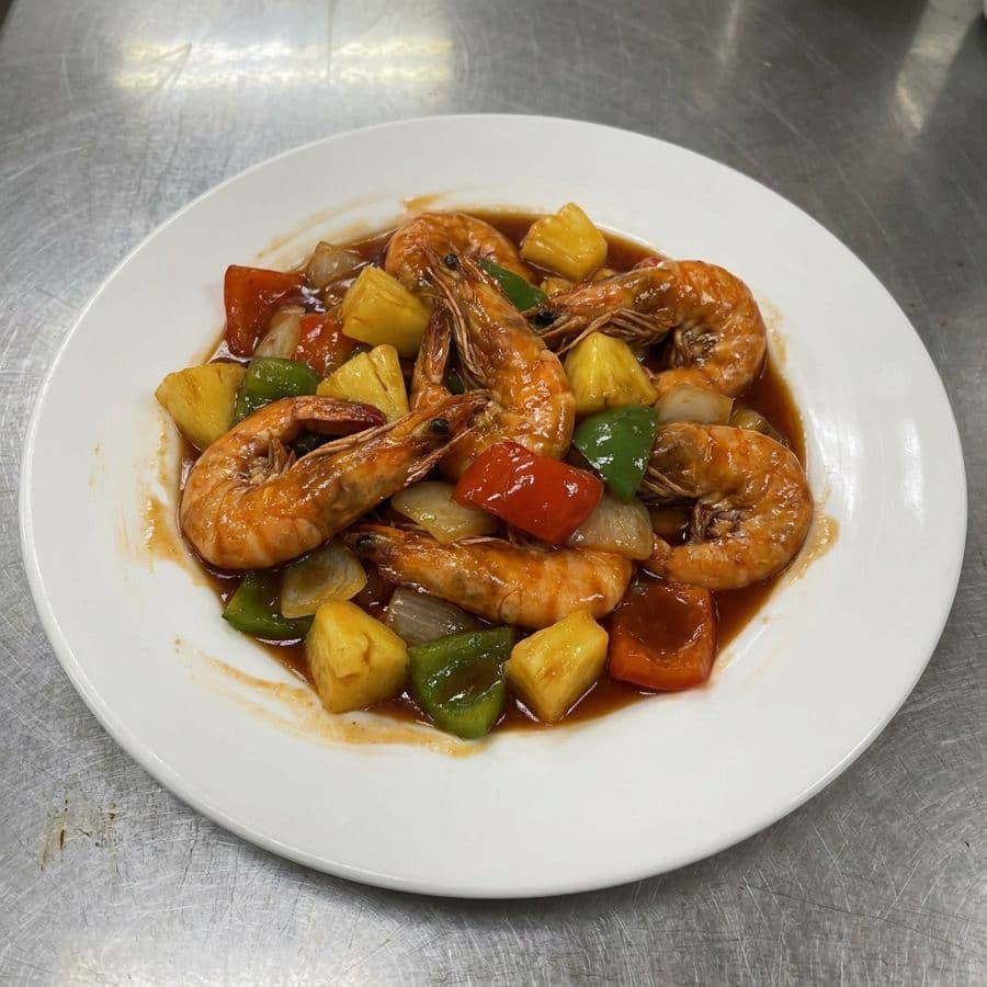 Sweet & Sour Prawn with Pineapple