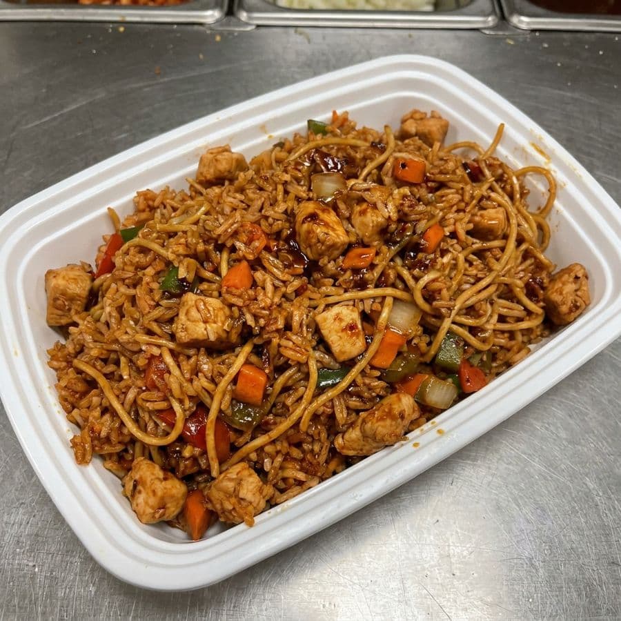 Triple Szechuan Chicken Fried Rice